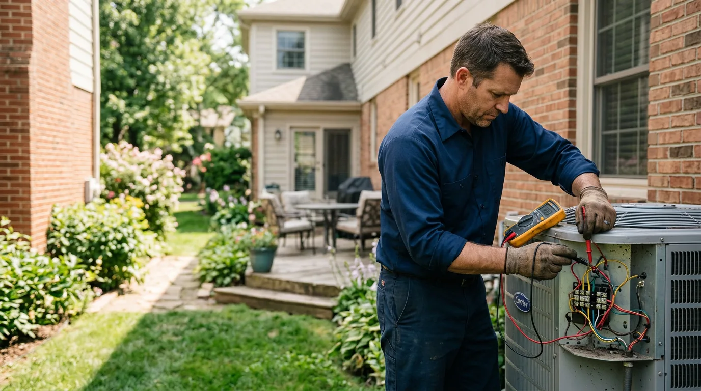 HVAC technician working near Mokelumne Hill, CA